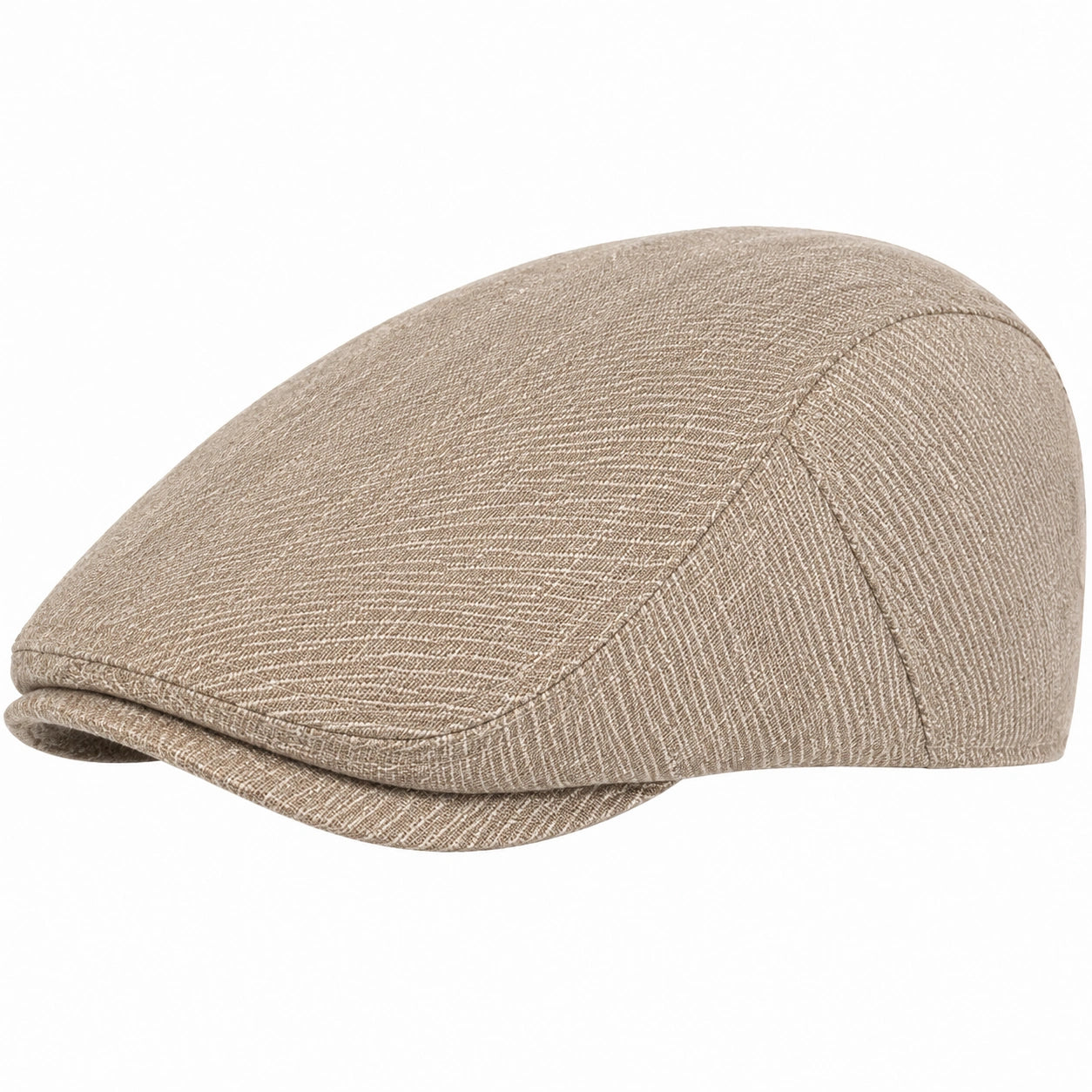 Coppola taglia unica in tessuto beige stile classico